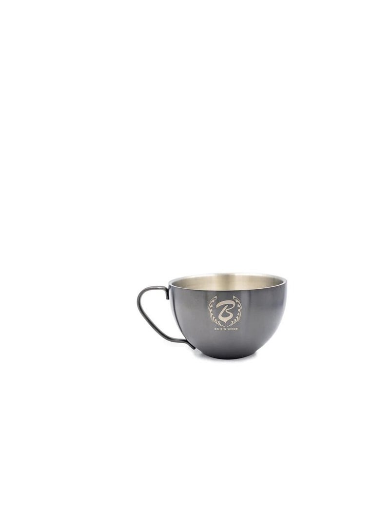 Barista Space كوب لاتيه فني من باريستا سبيس 250 مل - أسود رملي  - Image 1