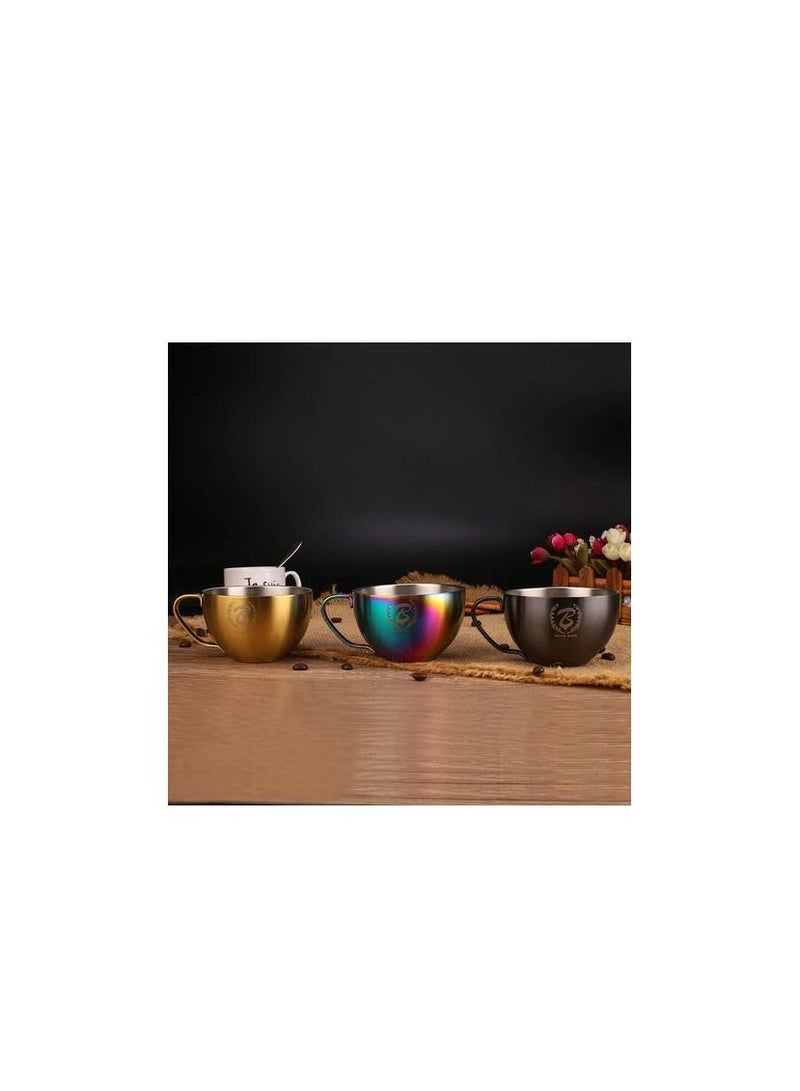 Barista Space كوب لاتيه فني من باريستا سبيس 250 مل - أسود رملي  - Image 5