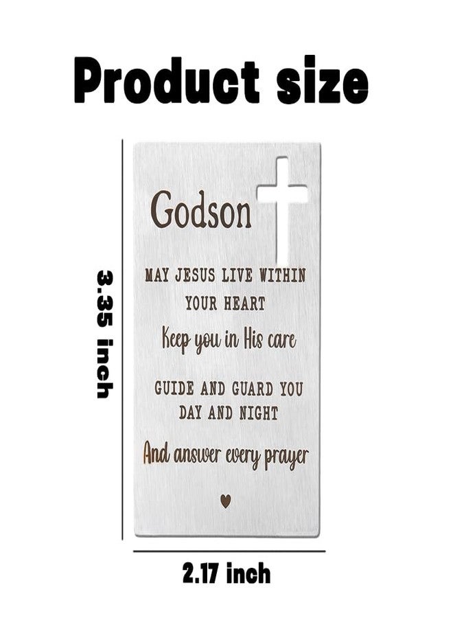Sdopbinbin Godson First Communion Gift for Boys Men Godson Baptism Card Gifts for Boys God Son Godson Confirmation Gifts for Teenage Boys Godson Christening Card Gifts for Boys Godson Christmas Birthday Gifts - Image 2