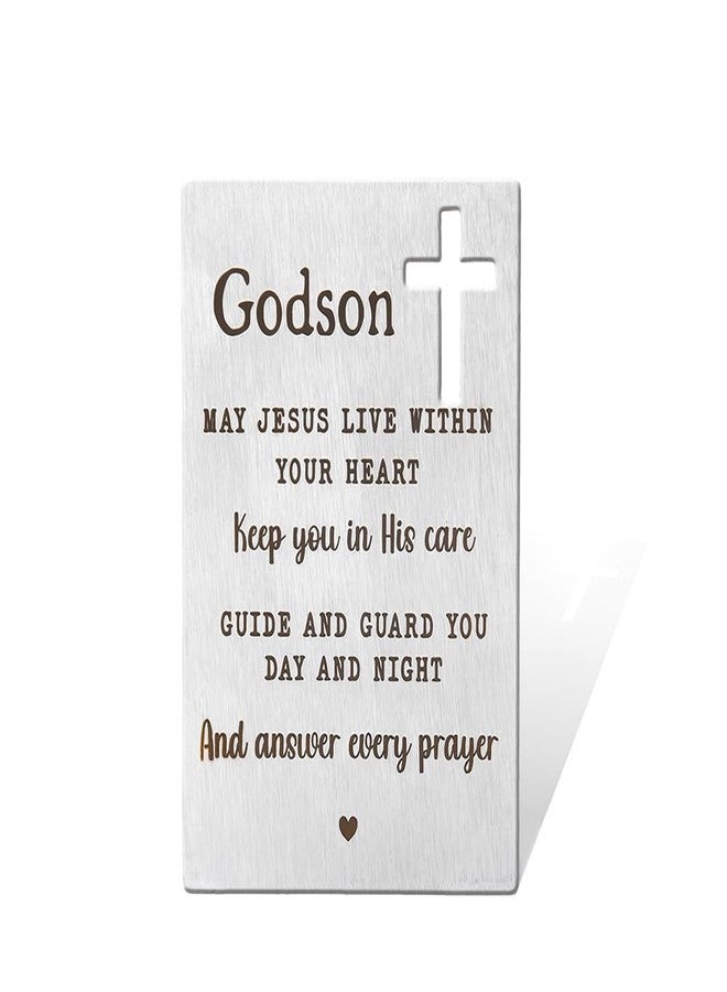 Sdopbinbin Godson First Communion Gift for Boys Men Godson Baptism Card Gifts for Boys God Son Godson Confirmation Gifts for Teenage Boys Godson Christening Card Gifts for Boys Godson Christmas Birthday Gifts - Image 1