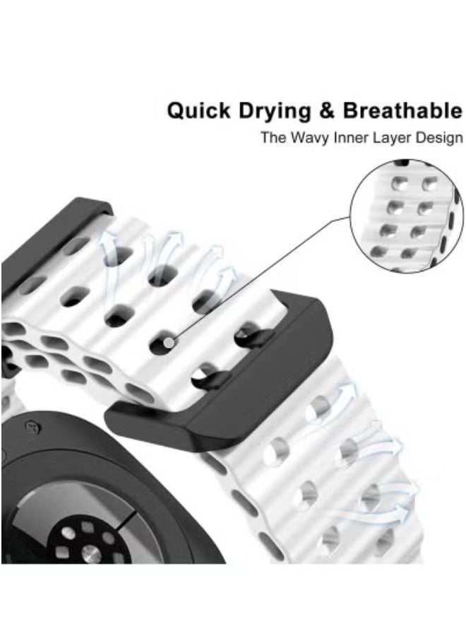 JAJEEK Samsung Galaxy Watch 7 Ultra Replacement Strap 47mm – Soft Silicone Adjustable Sport Band for Men & Women – Sweatproof, Waterproof, Durable, Comfortable Wrist Strap – Quick Release Bracelet Compatible with Samsung Galaxy Watch 7 Ultra Smartwatch - Image 2