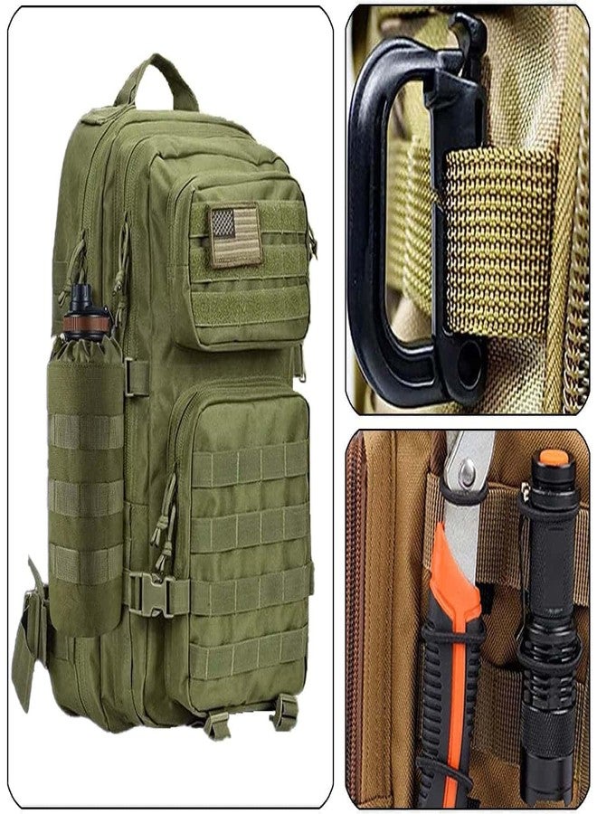 LUYEJKO 3 Pack Molle Pouches,Utility Tactical Pouches and Tactical Bag Attachments (Green) - Image 5
