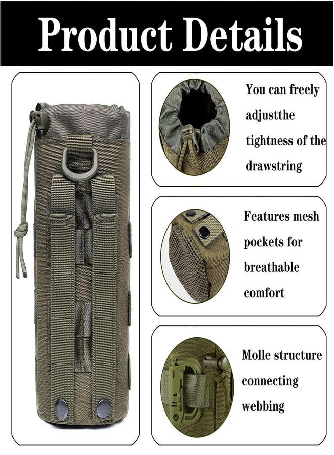 LUYEJKO 3 Pack Molle Pouches,Utility Tactical Pouches and Tactical Bag Attachments (Green) - Image 3