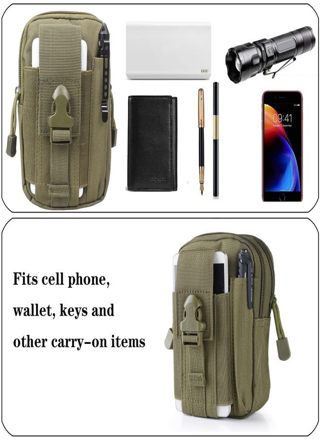 LUYEJKO 3 Pack Molle Pouches,Utility Tactical Pouches and Tactical Bag Attachments (Green) - Image 2