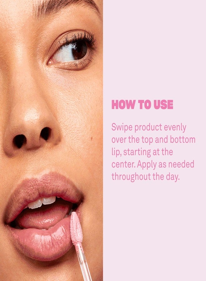 BABE ORIGINAL Plumping Lip Jelly for Fuller Looking Lips | Lip Gloss with Peptides Hyaluronic Acid Plumps & Hydrates Lips | Cruelty-Free, Vegan Formula with High Shine & Long-Lasting Color, Peach - Image 4