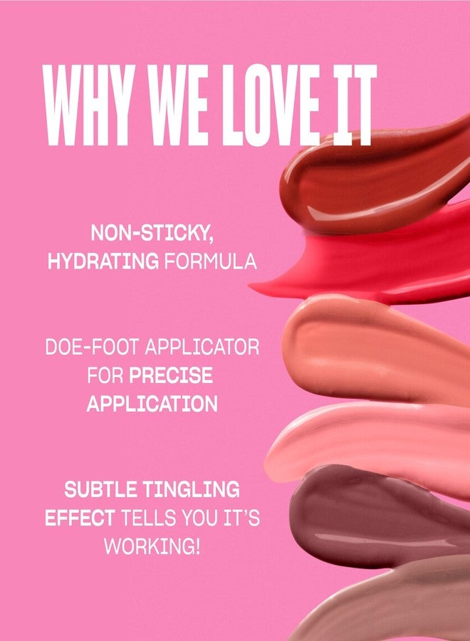 BABE ORIGINAL Plumping Lip Jelly for Fuller Looking Lips | Lip Gloss with Peptides Hyaluronic Acid Plumps & Hydrates Lips | Cruelty-Free, Vegan Formula with High Shine & Long-Lasting Color, Peach - Image 5