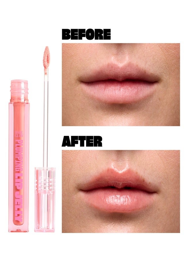 BABE ORIGINAL Plumping Lip Jelly for Fuller Looking Lips | Lip Gloss with Peptides Hyaluronic Acid Plumps & Hydrates Lips | Cruelty-Free, Vegan Formula with High Shine & Long-Lasting Color, Peach - Image 3