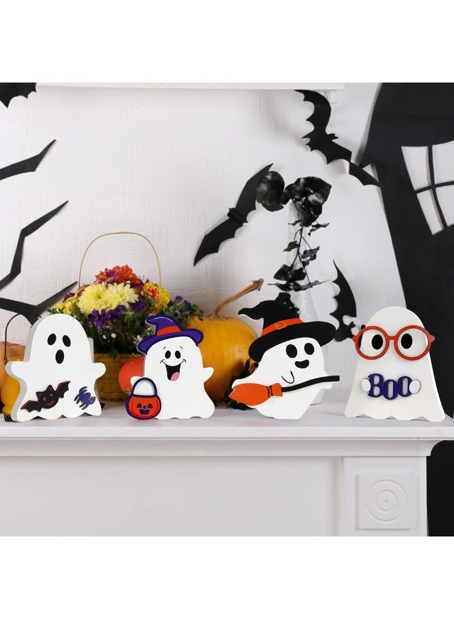 Home Smart HomeSmart Halloween Cute Ghost Decoration for Boys and Girls | 4 PCs Set of Ghosts for Halloween Theme Parties, Ideal Choice for Halloween Decorations (White, 4 Pcs) - Image 4