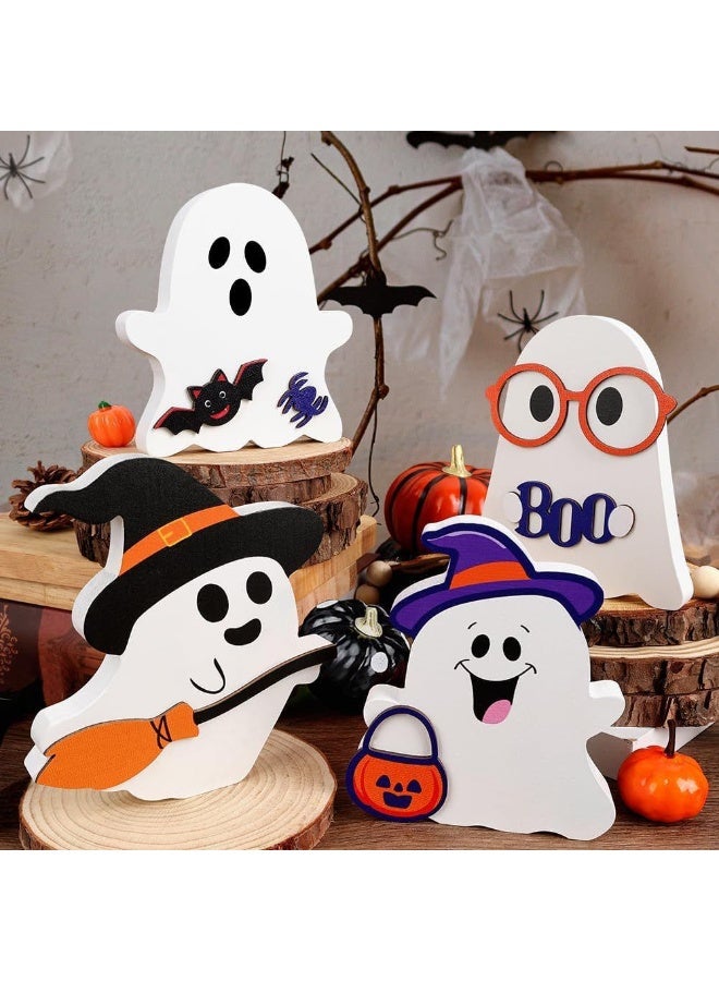 Home Smart HomeSmart Halloween Cute Ghost Decoration for Boys and Girls | 4 PCs Set of Ghosts for Halloween Theme Parties, Ideal Choice for Halloween Decorations (White, 4 Pcs) - Image 5