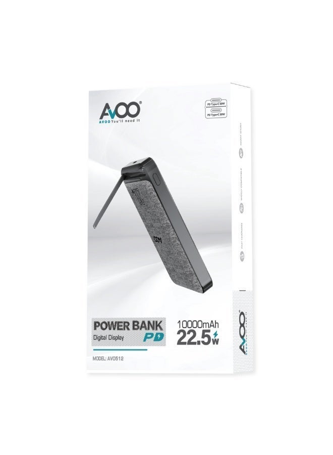 AVOO MagGo Ultra-Slim Magnetic Wireless Power Bank 10000mAh Fast Charging PD with Built-in Stand – Portable Charger for iPhone, Samsung & Android – Travel Power Bank for Daily Use - Image 5