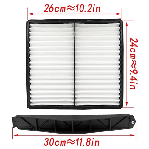 ZIMGLOBAL Cabin Air Filter Retrofit Kit for 2007-2014 Chevy Silverado Suburban Tahoe Avalanche | GMC Sierra Yukon | Cadillac Escalade | Replaces #22759208 259-200 22759203 103948 - Image 3