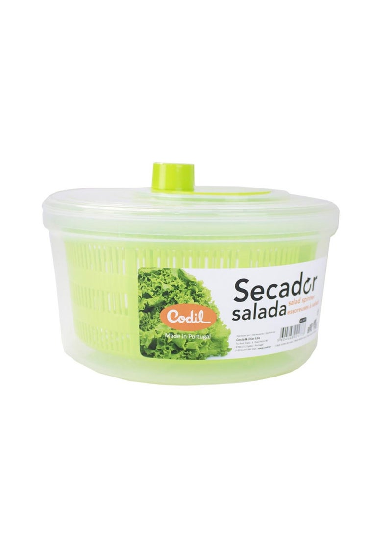 Codil Codil Salad Spinners, Large 4L Salad Rotary Vegetable Washer with Bowl, Colander Quick and Easy Multi-Use  - Image 1