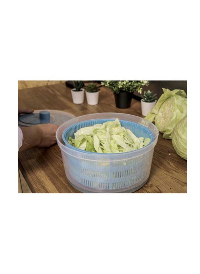 Codil Codil Salad Spinners, Large 4L Salad Rotary Vegetable Washer with Bowl, Colander Quick and Easy Multi-Use  - Image 3