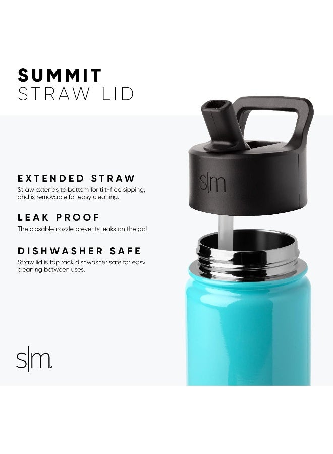 Summit Straw Lid Spiderman Kids Water Bottle With Straw Lid | Marvel Insulated Stainless Steel Reusable Tumbler Gifts For School Toddlers Boys | Summit Collection | 14Oz Spidey And Friends  - Image 1