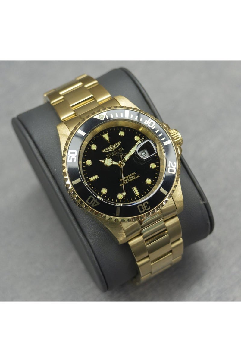 Invicta ساعة كواتز للغوص للرجال من إنفيكتا مع حزام من الفولاذ المقاوم للصدأ، ذهبية، 20 (الموديل: 26975) - Image 4