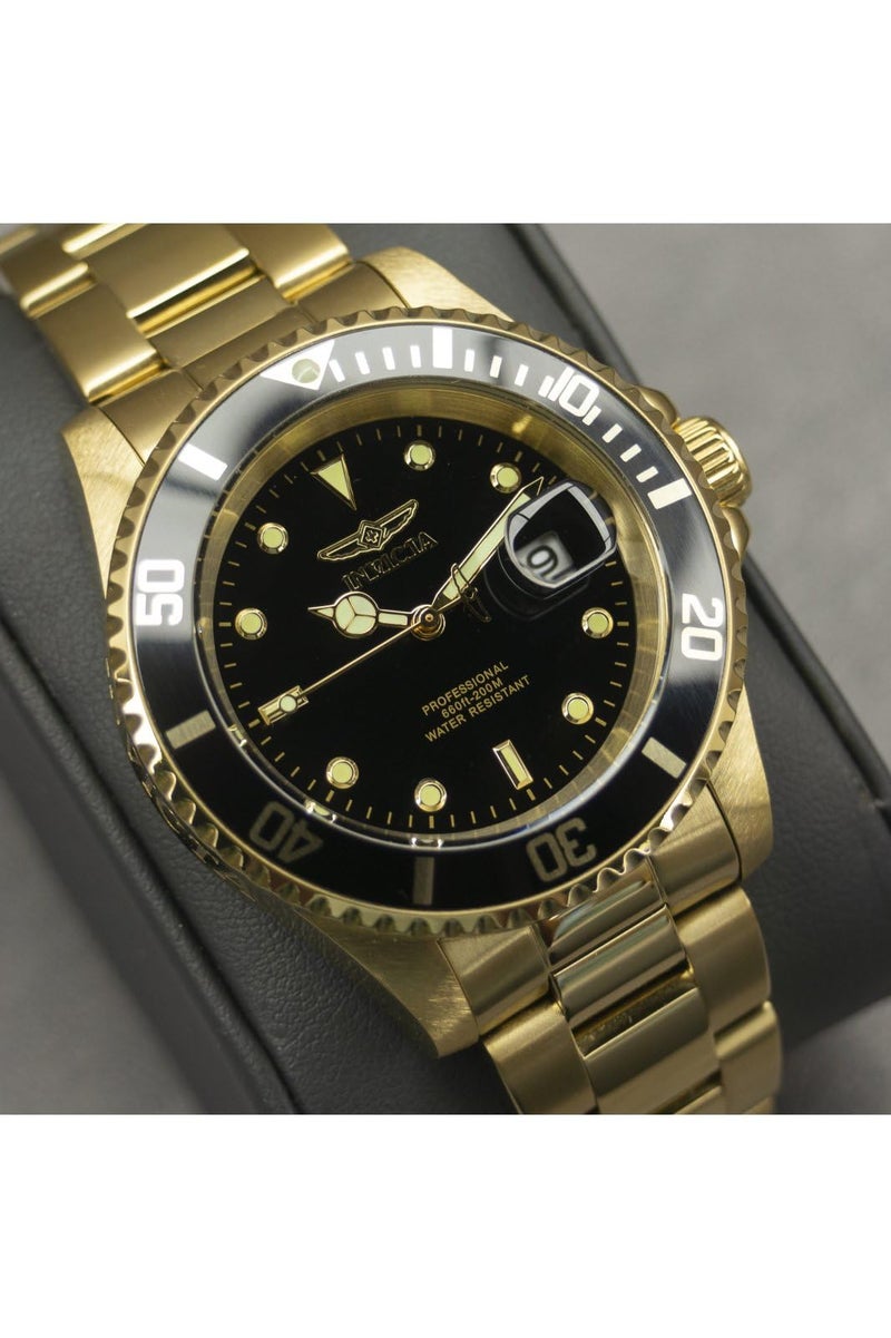 Invicta ساعة كواتز للغوص للرجال من إنفيكتا مع حزام من الفولاذ المقاوم للصدأ، ذهبية، 20 (الموديل: 26975) - Image 5