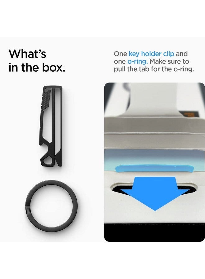 Spigen حلقة مفاتيح سبجن ميتال فيت [فتاحة زجاجات] [مشبك مفاتيح] للرجال والنساء - أسود - Image 2
