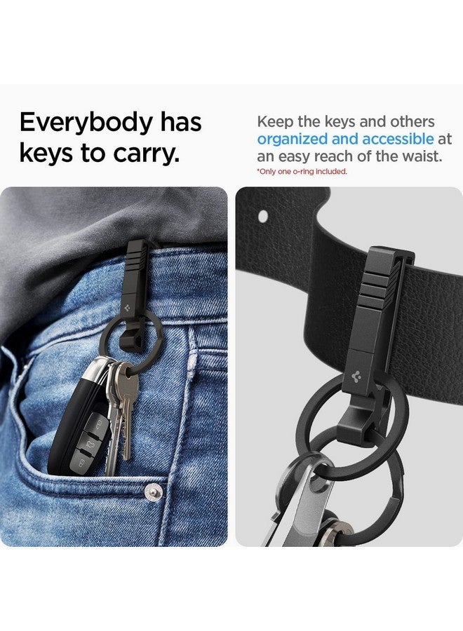 Spigen حلقة مفاتيح سبجن ميتال فيت [فتاحة زجاجات] [مشبك مفاتيح] للرجال والنساء - أسود - Image 3