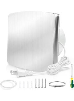 Generic WiseWater Bathroom Exhaust Fan 140CFM 38 dB 6” Duct 7.6" Panel Extractor Fan, Ceiling&Wall Mounted Ventilation Fan for Bathroom, Laundry Room, Bedroom, Office  - Image 1