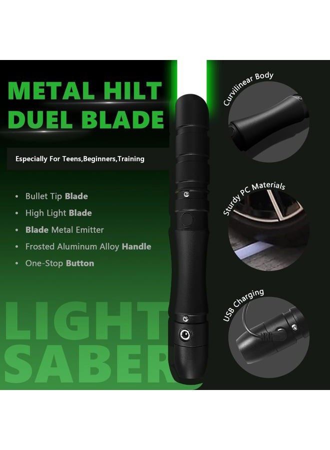 YDDSABER Lightsaber Black hilt Series,Jedi Sith Classic Led Light Saber Aluminum Hilt,Smooth Swing,Blaster,Locking Types,Support Realistic Dueling Battle(38.2inch-Green) - Image 3