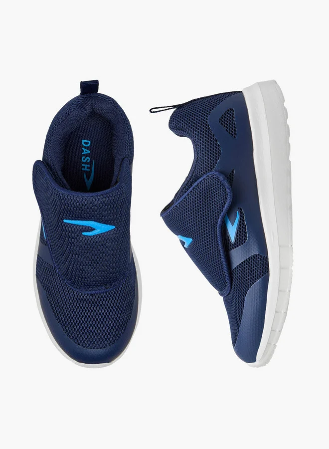 Dash Textured Sports Shoes with Hook and Loop Closure