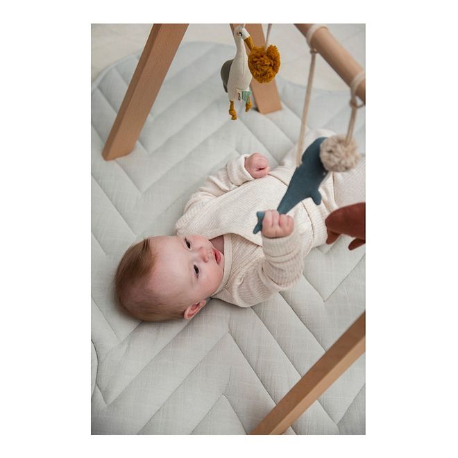 Trixie Wooden Activity Arch for Infants 6M+, Organic Cotton Hand-Eye Coordination Toy L45xW64cm - Image 5