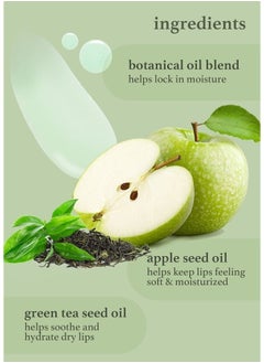 NOONI Korean Lip Oil - Appletea | with Apple Seed Oil, Lip Stain, Moisturizing, Glowing, Revitalizing, and Tinting for Dry Lips with Green Tea Extract, 0.12 Fl Oz (Clear) 