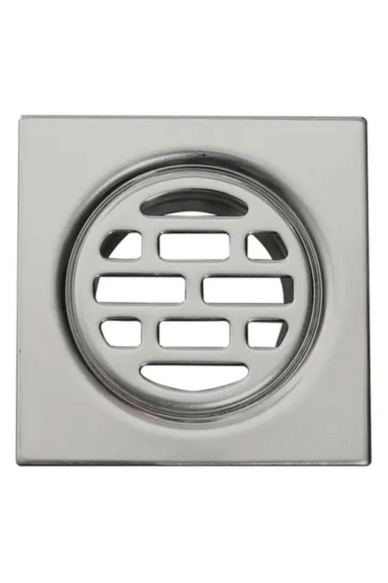 درافل غطاء تصريف أرضي مربع من دورافيل، مصنوع من الفولاذ المقاوم للصدأ، بتصميم عصري، مطلي بالنيكل المصقول - Image 1