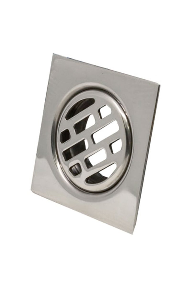 درافل غطاء تصريف أرضي مربع من دورافيل، مصنوع من الفولاذ المقاوم للصدأ، بتصميم عصري، مطلي بالنيكل المصقول - Image 2