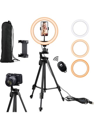 Selfie Ring Light with Tripod Phone Holder for Tik Tok YouTube Live Stream Makeup Led Ringlight for Vlog Photography with Tripod light ring for video recording - pzsku/Z6735D23E79345E5EF84FZ/45/_/1671878268/2890ce61-510f-4fa0-ad2e-a0532c73a49b