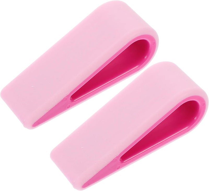 2pcs Adjustable Laptop Stand Notebook Computer Holder Mini Cooling Radiator Rosy - Image 1