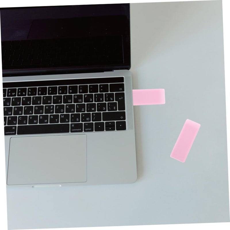 2pcs Adjustable Laptop Stand Notebook Computer Holder Mini Cooling Radiator Rosy - Image 3