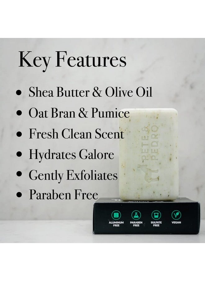 Pete & Pedro Pete & Pedro FRESH Body Soap Bar - Eucalyptus Mint Scented Natural Moisturizing Men's Body Bar | Exfoliating Pumice & Hydrating Shea Butter | As Seen on Shark Tank, 6 oz.  - Image 2
