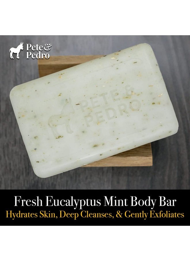 Pete & Pedro Pete & Pedro FRESH Body Soap Bar - Eucalyptus Mint Scented Natural Moisturizing Men's Body Bar | Exfoliating Pumice & Hydrating Shea Butter | As Seen on Shark Tank, 6 oz.  - Image 3