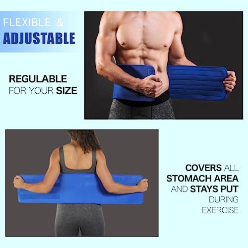 COIF Premium Sweat Waist Trimmer for Women and Men - Abdominal Belt After Delivery - Tummy Shaper - Body Shaper for Exercise & Workout, Stomach Fitness (Free Size) - Image 2