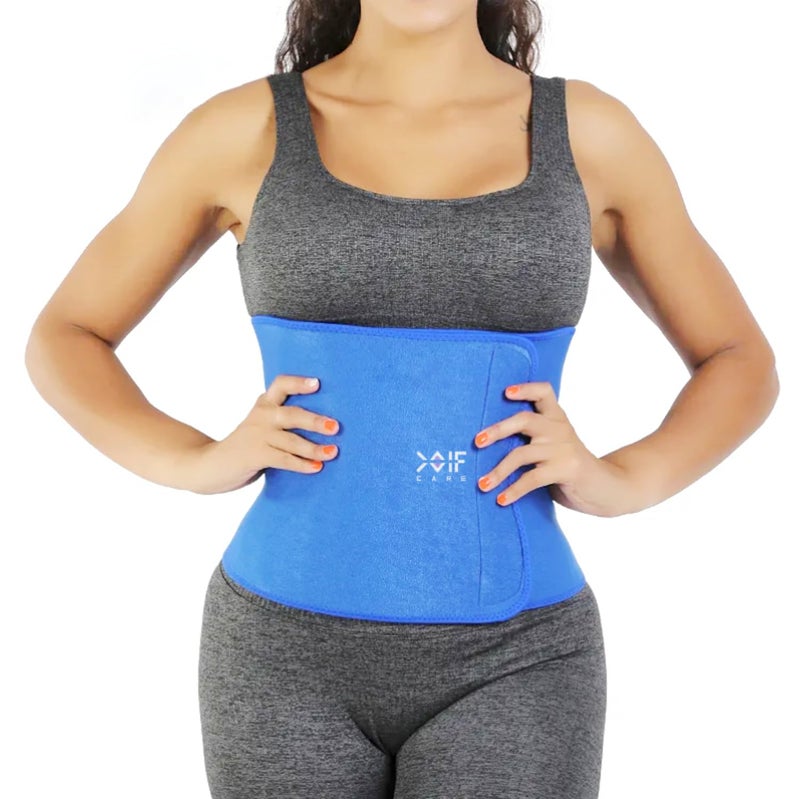 COIF Premium Sweat Waist Trimmer for Women and Men - Abdominal Belt After Delivery - Tummy Shaper - Body Shaper for Exercise & Workout, Stomach Fitness (Free Size) - Image 1