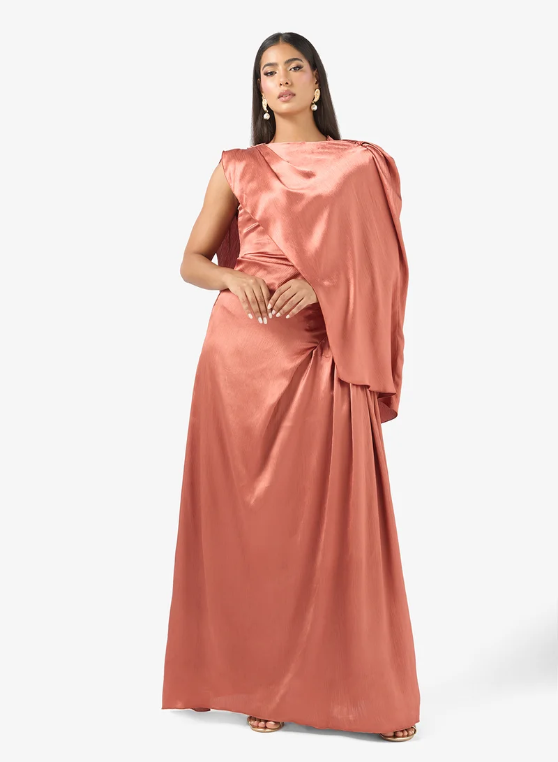 One Shoulder Maxi Dress