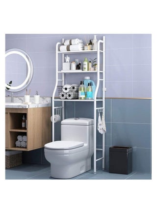 3-Tier Metal Over-The-Toilet Storage Rack – Freestanding Bathroom Organizer with Sturdy Shelves, White Finish - pzsku/Z6735DE59D4CA84F13CF8Z/45/1743964724/548618c5-c5e7-4704-8599-7ca3408eca9f