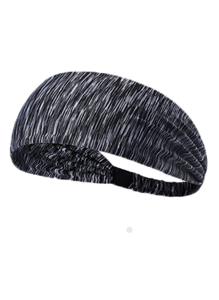 Generic 2012 Running Hair Belt Wash Face Belt Internet Popular Yoga Silk Scarf Hair Band Ribbon Stitching Simple Headband Headwear Black gray color bar color
