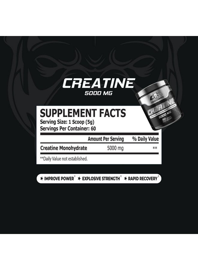 Core Champs Creatine for Men & Women | 5000mg 100% Pure Micronized Creatine | No Fillers or Additives | Power, Strength, Recovery | 60 Servings (Unflavored) - Image 2