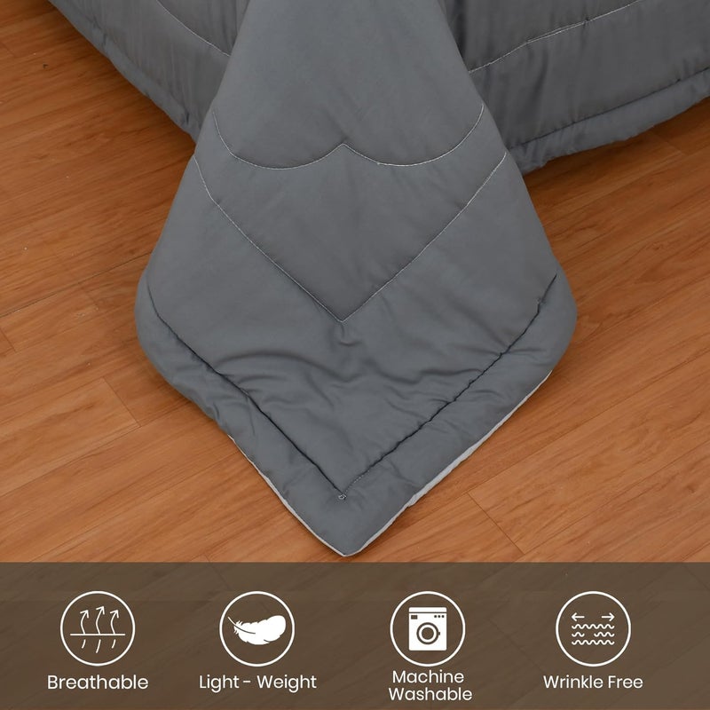 FRESH FROM LOOM FRESH FROM LOOM Summer Collection Solid Plain Micro Fibre Comforter Premium Reversible Dohar Double Weaved Quilt Double Bed Light Duvet Skin Friendly 90x100 in TC 200  - Image 4