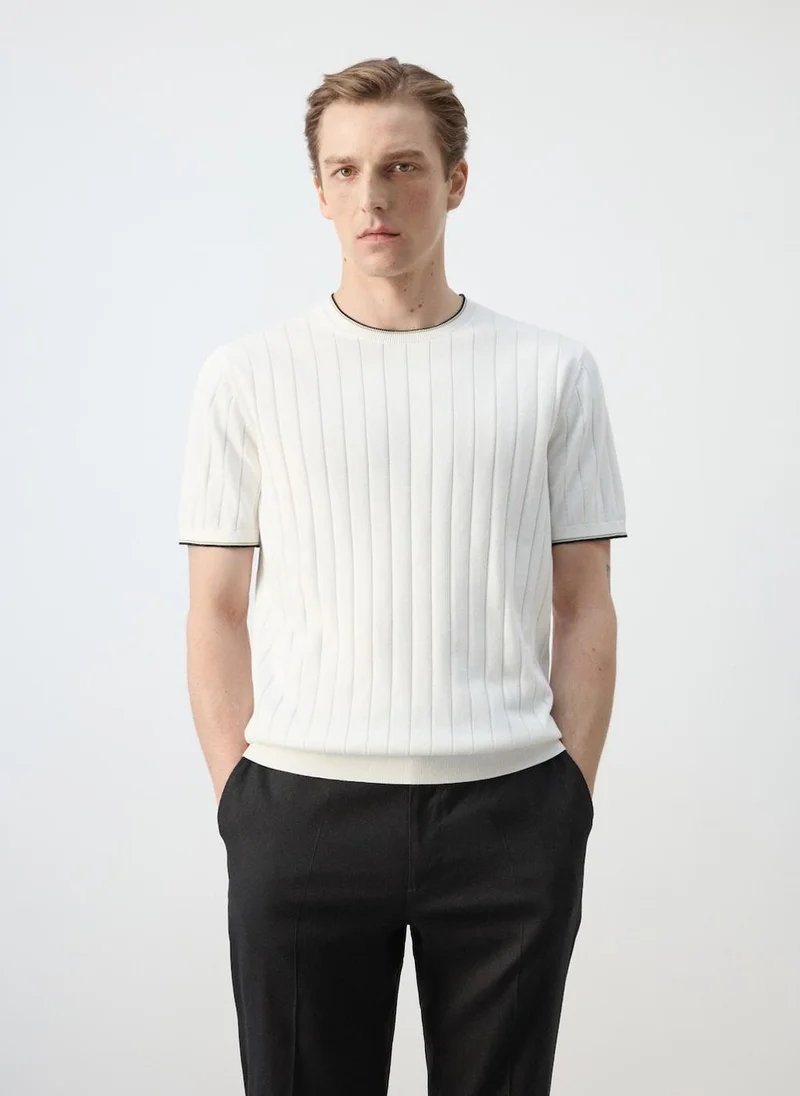 Mango Man Fine Jersey 100% Cotton T-Shirt