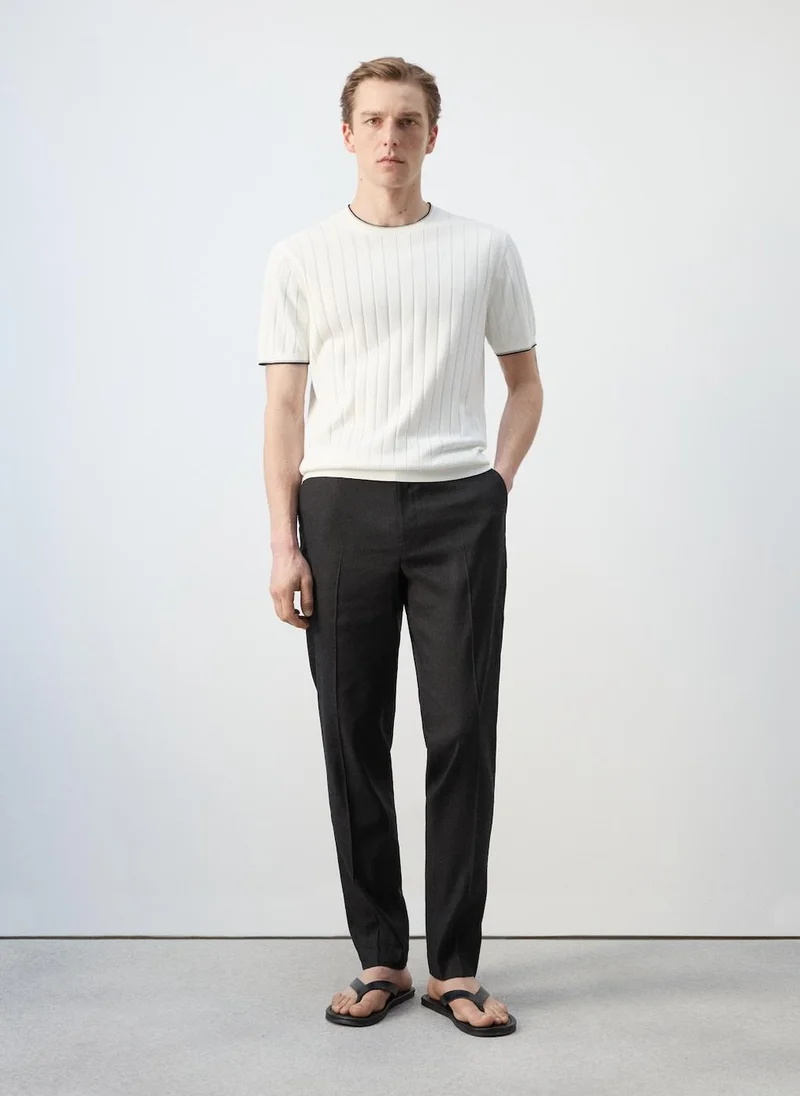 Mango Man  Fine Jersey 100% Cotton T-Shirt for Men | Best Price UAE