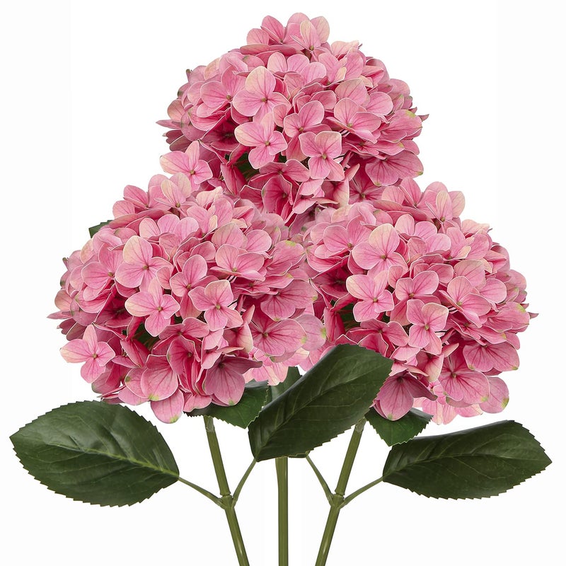 DILATATA Silk Hydrangea Flower 26 Big Fake Hydrangea Faux Flowers Lifelike Tall Artificial Hydrangea Real Touch Hydrangea for Wedding Ceremony Centerpieces Decoration
