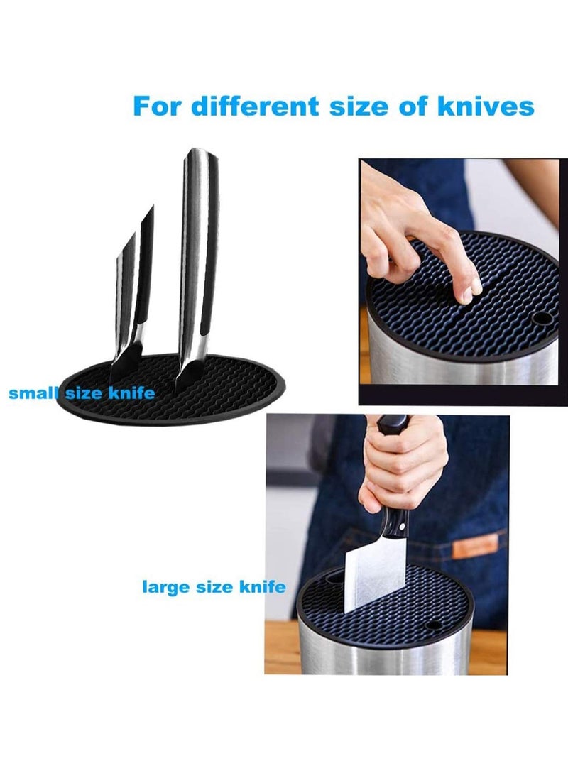 Excefore - Universal Knife Blocks, Holders with Slots for Scissors and Sharpening Rod and Detach - Image 1