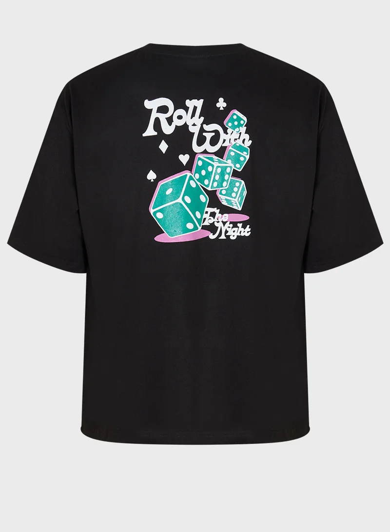 Seventy Five Oversized Graphic Tee