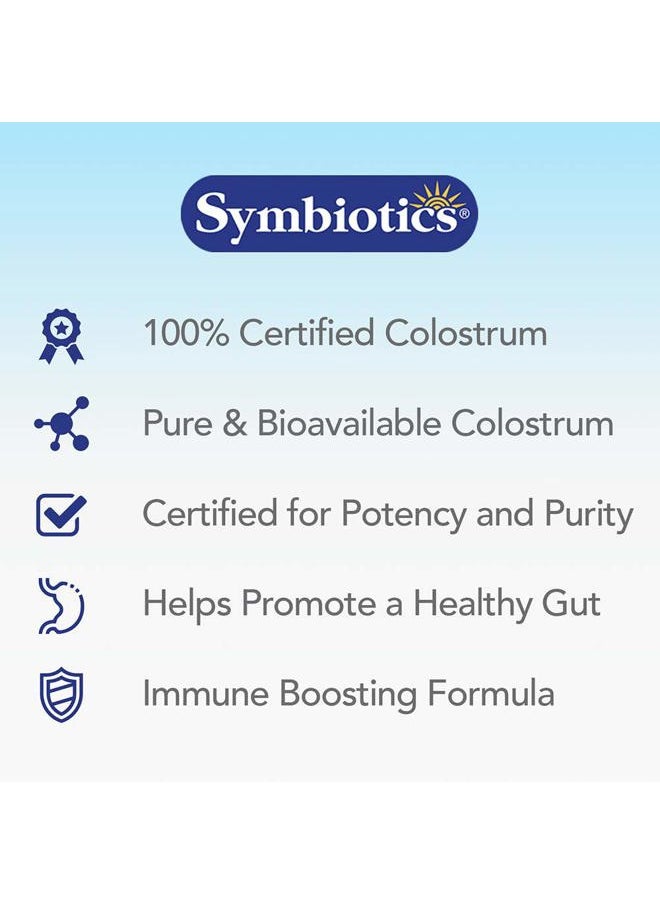 Symbiotics - Colostrum Plus Powder 21 oz (597 g) - Immunity Support - Promotes Athletic Performance and Optimal Iron Levels - Immunoglobulin - 25% lgG Antibodies - Gluten Free - Image 1