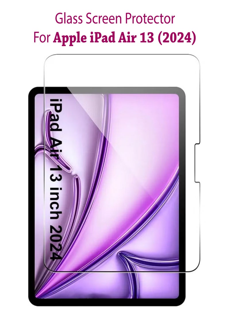 واقي شاشة زجاجي مقوى ممتاز لجهاز iPad Air 2024 (الجيل السادس) M2 مقاس 13 بوصة مع غراء كامل لجهاز iPad Air 2024 (الجيل السادس) M2 مقاس 13 بوصة - Image 1