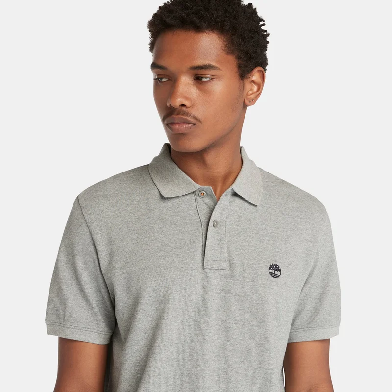 Timberland Grey Men's Millers River Polo Shirt for Men | Best Price UAE