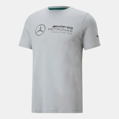 PUMA Men's Mercedes-AMG Petronas Motorsport F1 Essentials Logo T-Shirt